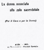 1915年出版「司祭の熱誠に協力する女性」 
