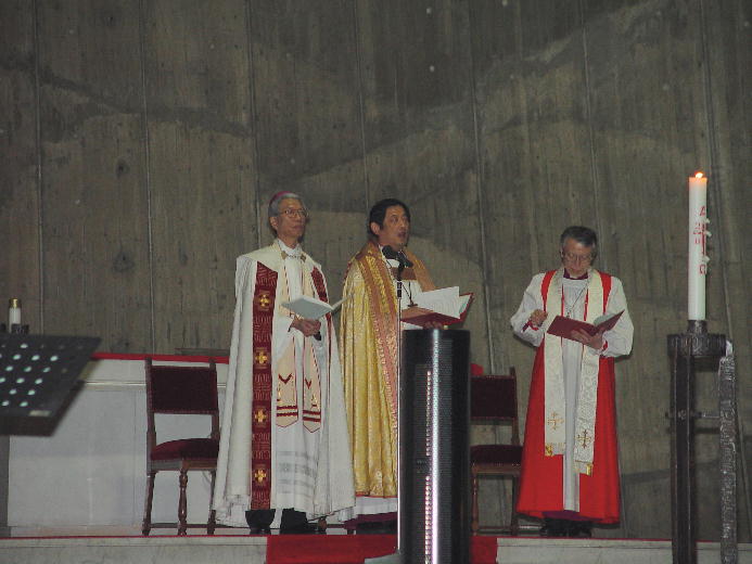 植松主教と岡田大司教